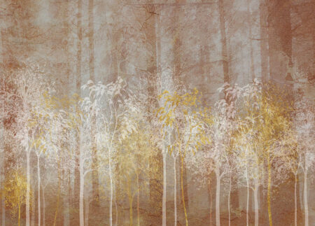 Fototapety Sylvicult Forest brązowe odcienie | fototapeta las
