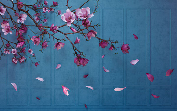 Fototapety Autunno Sapphirine ciemnoniebieskie odcienie | fototapeta kwiaty i tapety 3d