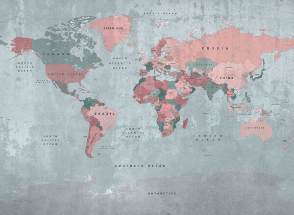 Fototapety Dashing | fototapeta mapa świata