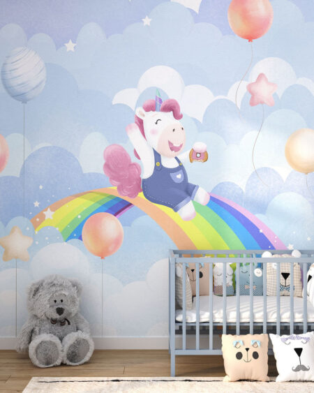 Fototapety Funny Unicorn | tapeta do pokoju dziecka