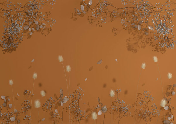 Fototapety Calma pomarańczowe odcienie | fototapeta kwiaty